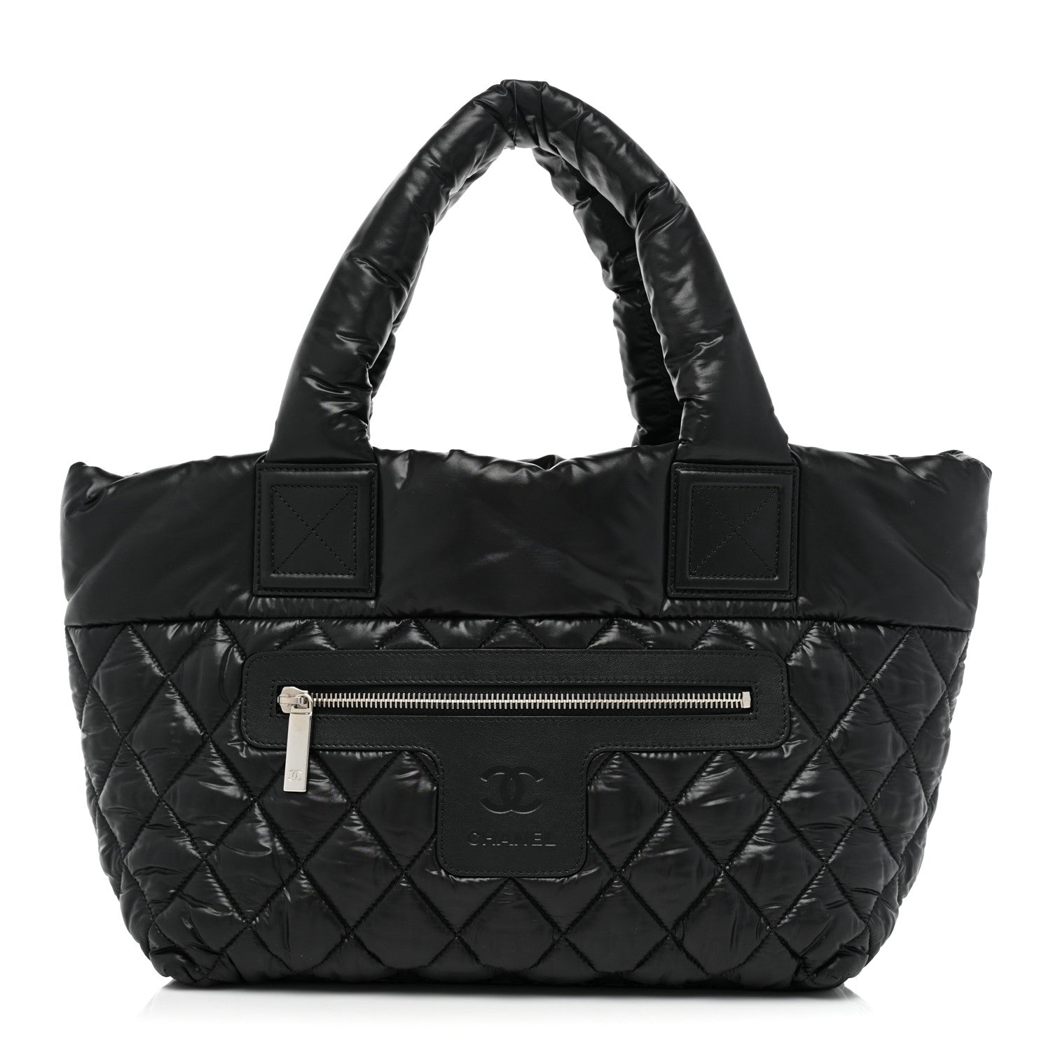 Chanel Nylon Quilted Small Coco Cocoon Tote Black 1 of 8