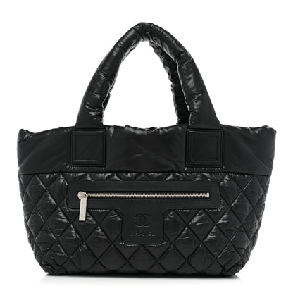 Chanel Nylon Quilted Small Coco Cocoon Tote Black 1 of 8