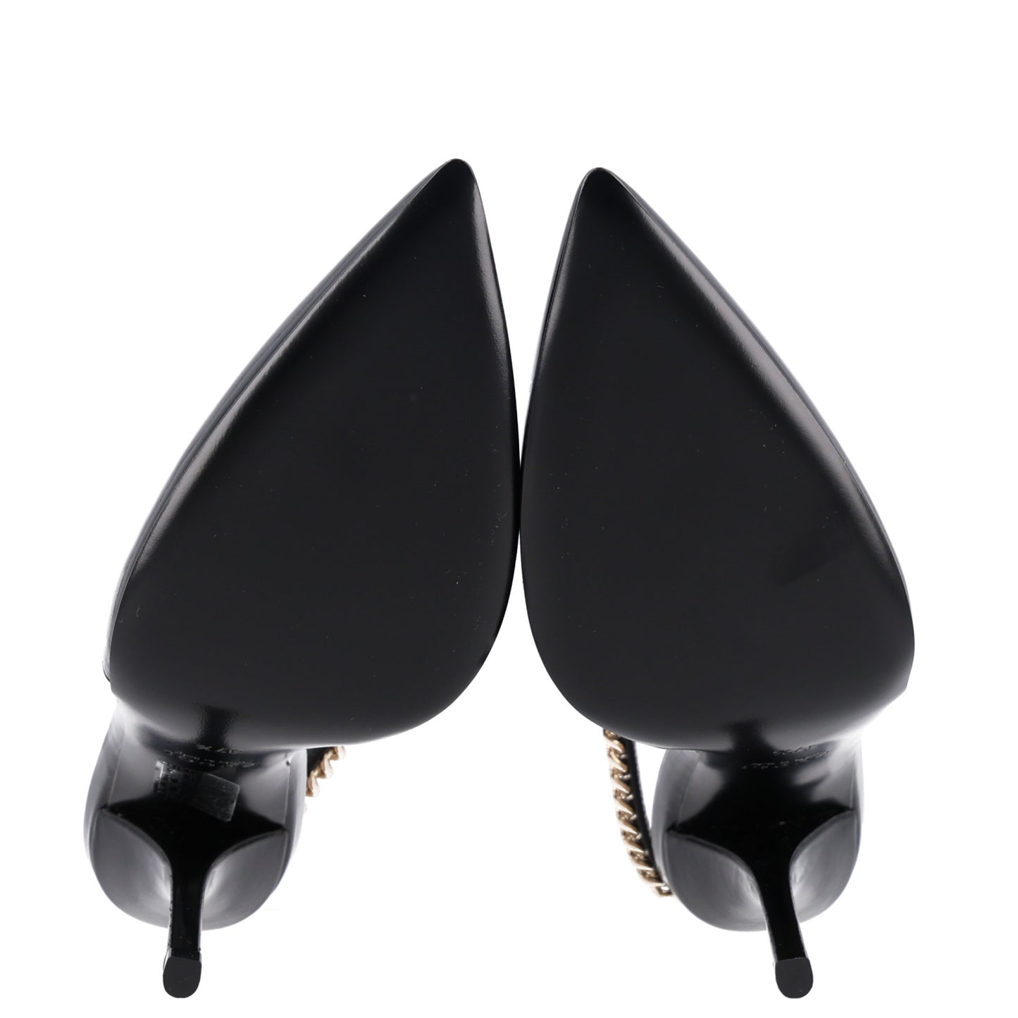 Vernice Crystal Nappa Charlotte Signoria Slingback Pumps 37.5 Black