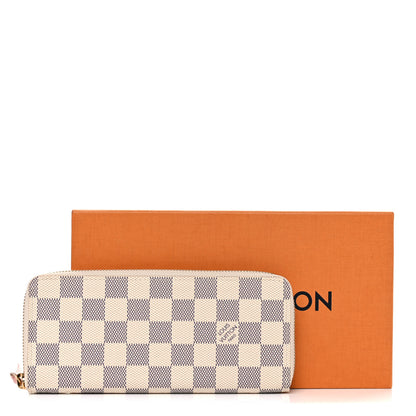 Louis Vuitton Damier Azur Clemence Wallet Rose Ballerine 10 of 10
