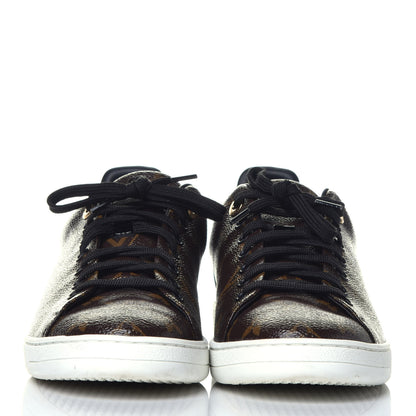 Louis Vuitton Patent Monogram Frontrow Sneakers 40 2 of 9