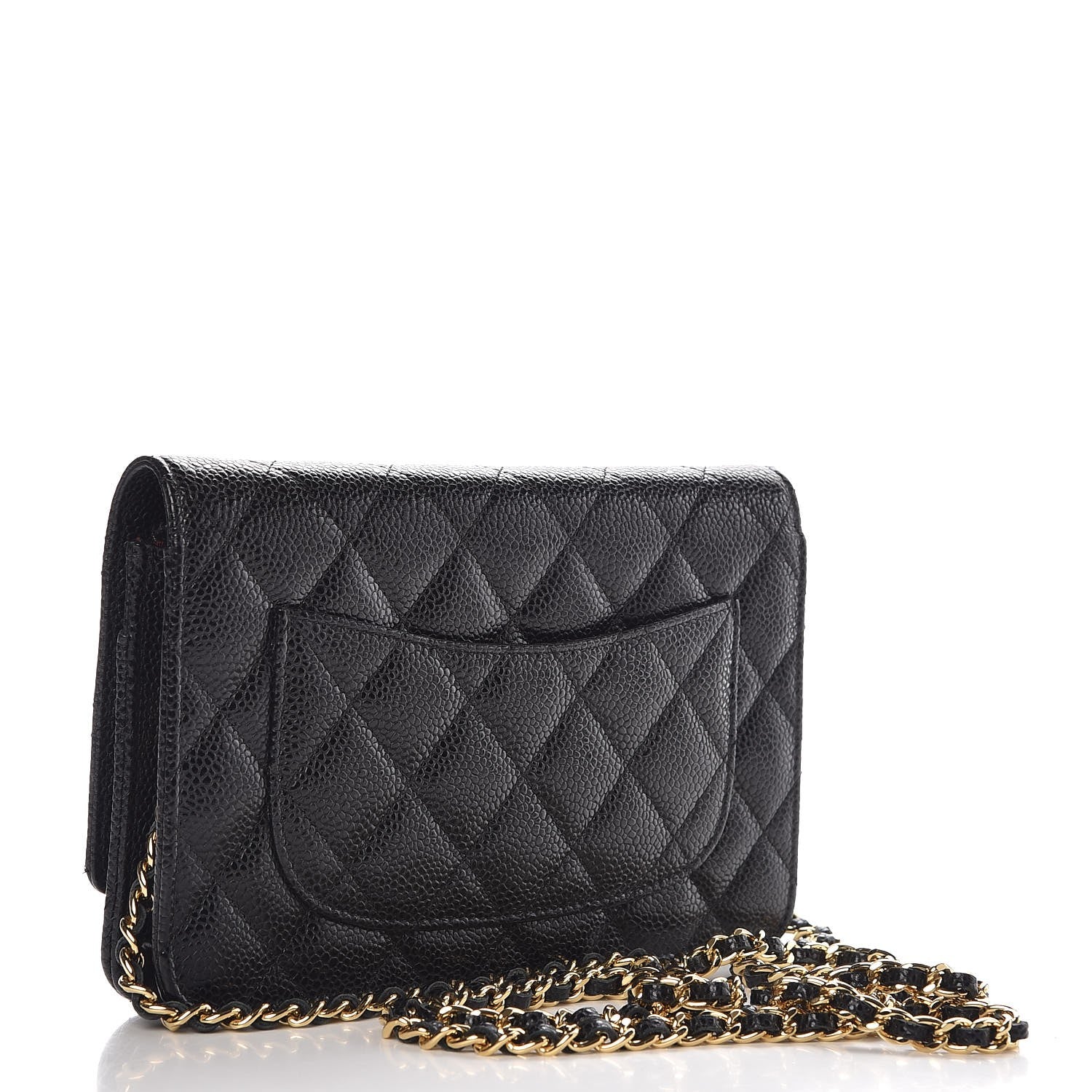 Chanel Caviar Quilted Wallet On Chain WOC Black 3 of 9