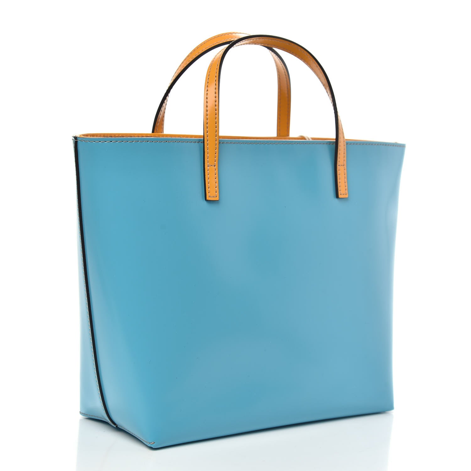 Gucci Calfskin Childrens Rainbow Tote Blue 3 of 10