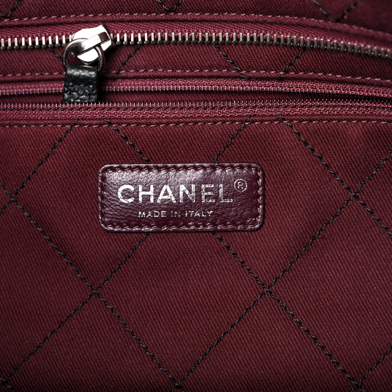 Chanel Grained Calfskin Quilted Small Daily Shopping Tote Black 7 of 13