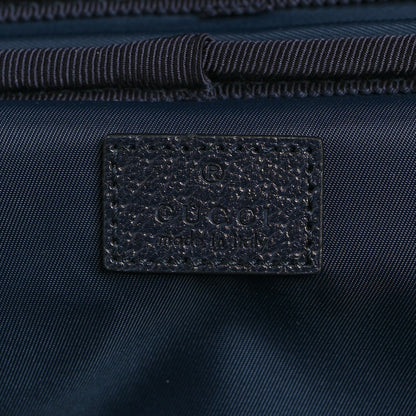 Gucci GG Supreme Monogram Textured Dollar Calfskin Web Savoy Cabin Plus Trolley Beige Blue 5 of 12