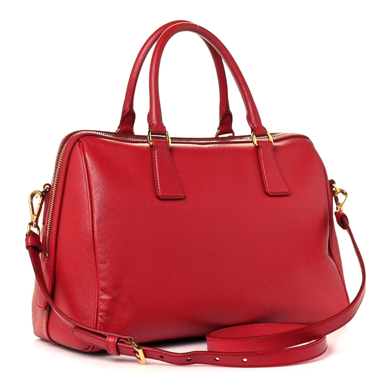 Prada Saffiano Lux Bowler Fuoco 2 of 18