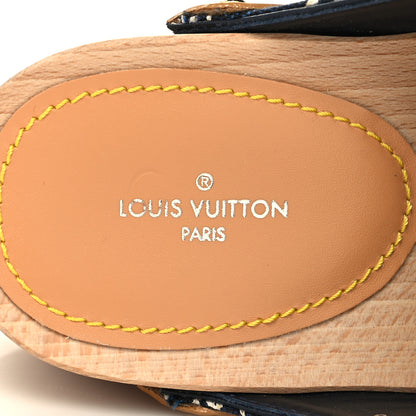 Louis Vuitton Jacquard Since 1854 Cottage Clog Mules 38 Blue 8 of 8