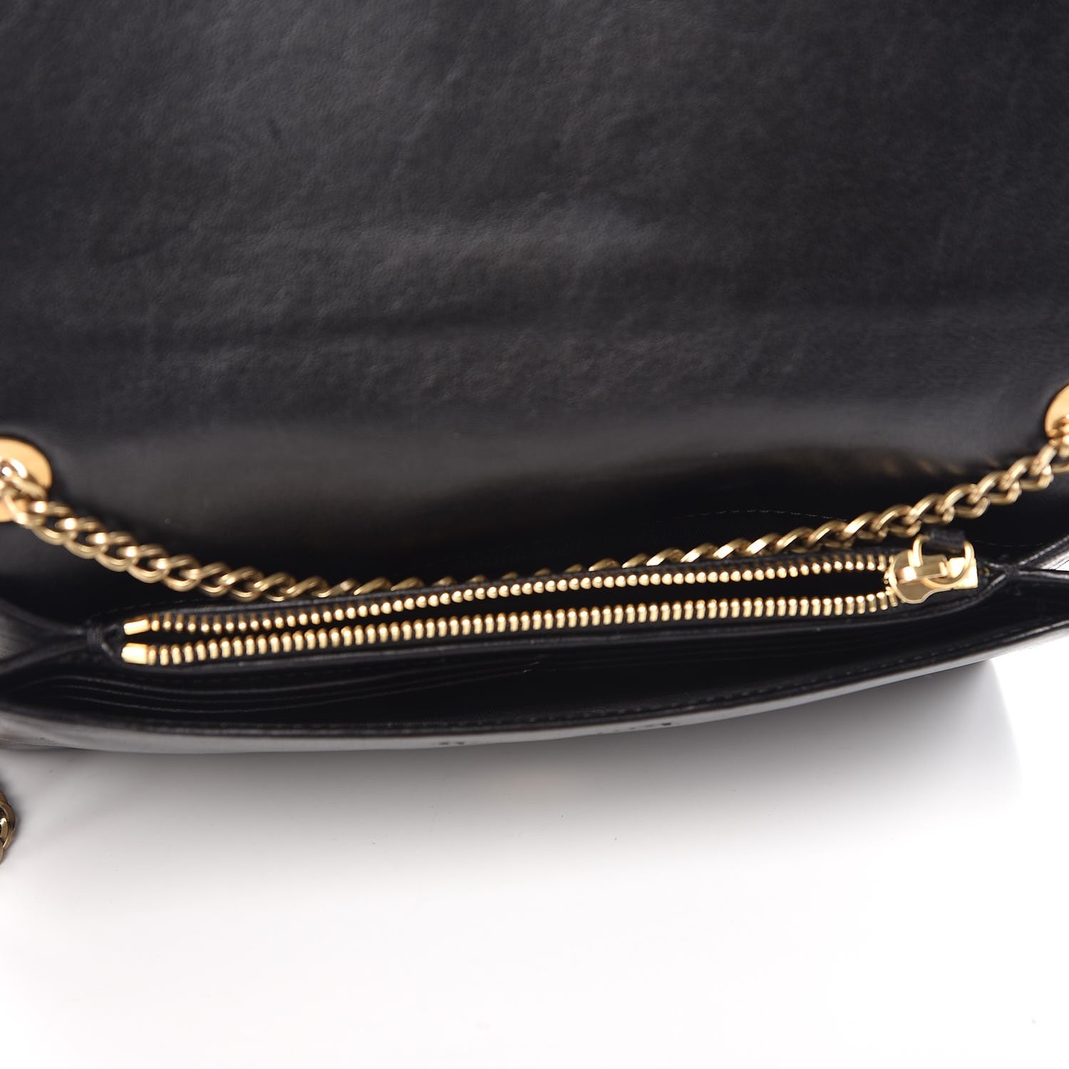 Lanvin Sugar Metal Pearl Chain Flap Crossbody Black 5 of 8