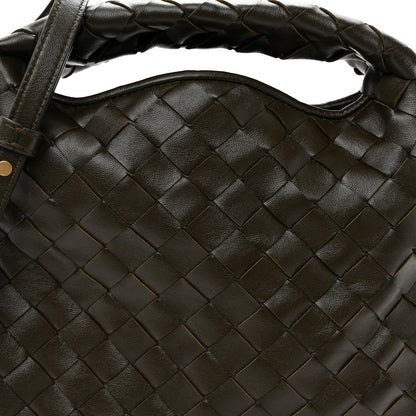 Bottega Veneta Calfskin Intrecciato Mini Hop Kaki 8 of 10