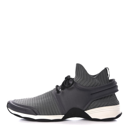 Chanel Stretch Fabric CC Sneakers 41 Grey 1 of 8