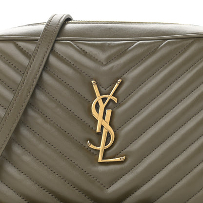 Saint Laurent Calfskin Matelasse Monogram Lou Camera Bag Military Olive 8 of 11