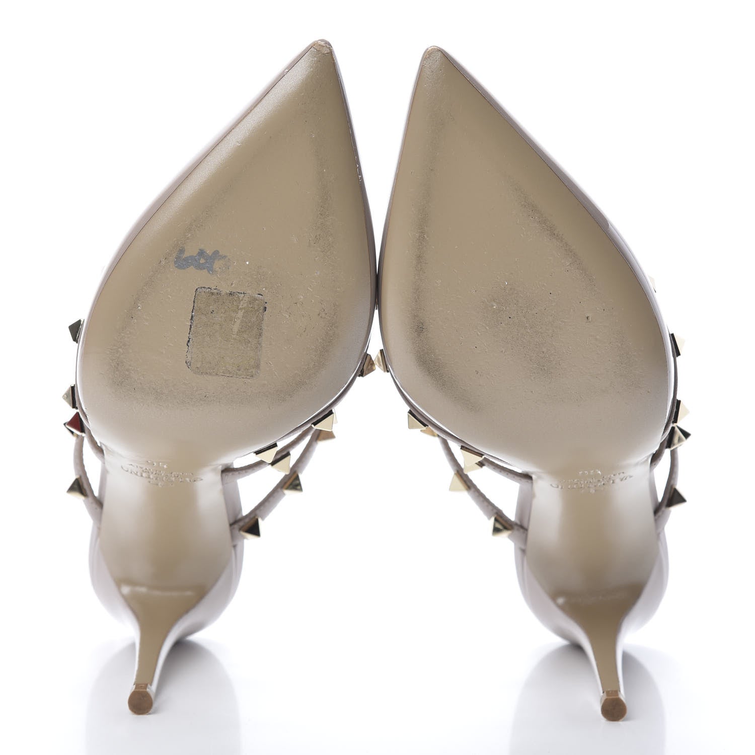 Valentino Garavani Patent Rockstud 90mm Cage Mules 36 Poudre 5 of 12