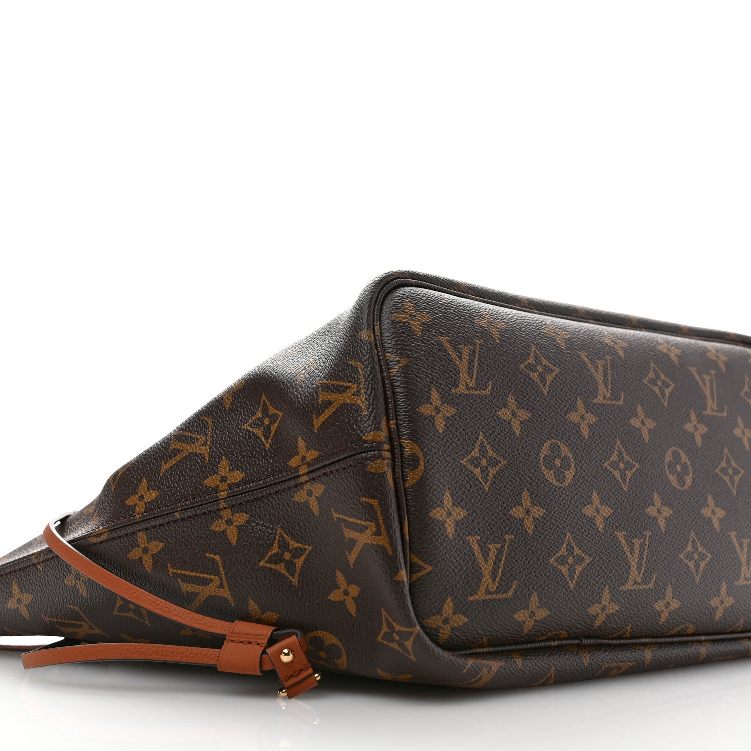 Louis Vuitton Monogram Calfskin Neo Neverfull Inside Out MM Tan 9 of 10