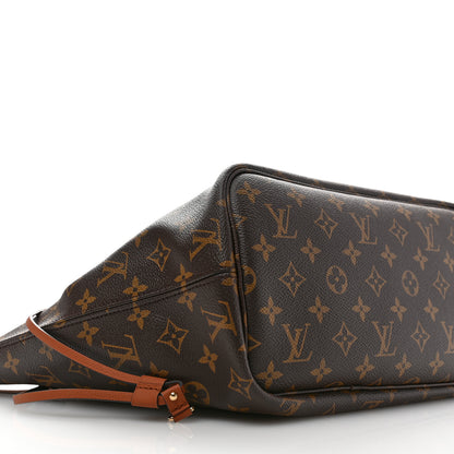 Louis Vuitton Monogram Calfskin Neo Neverfull Inside Out MM Tan 9 of 10