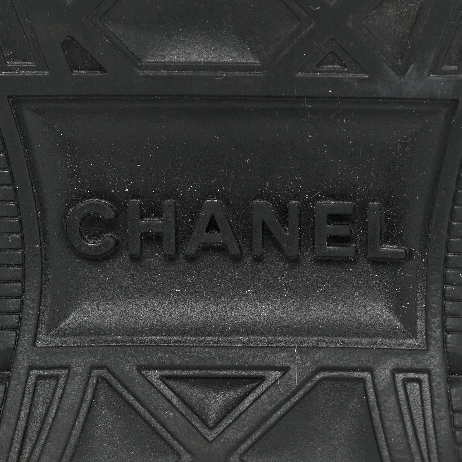Chanel Suede Calfskin Mixed Fibers CC Sneakers 36.5 White Black 7 of 10