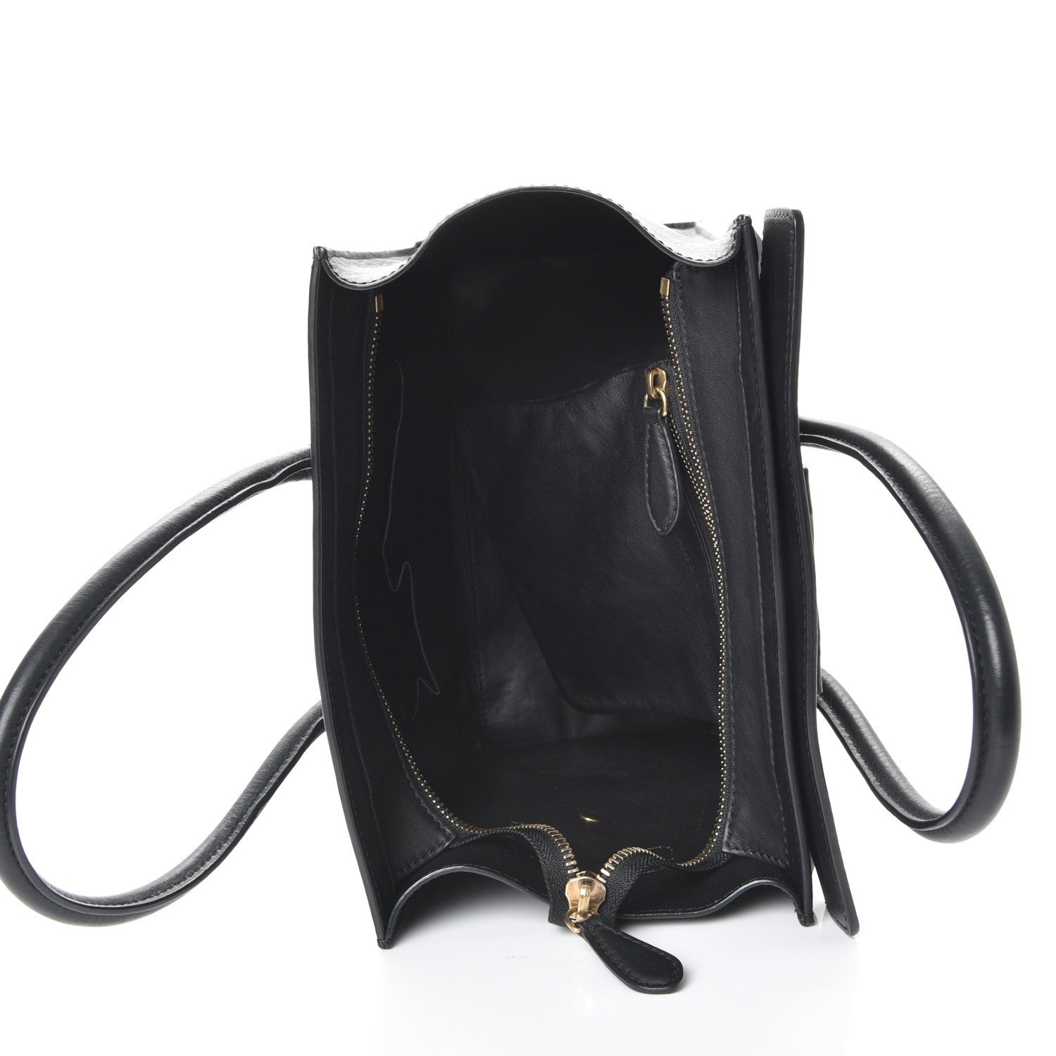 Celine Smooth Calfskin Micro Luggage Black 5 of 17