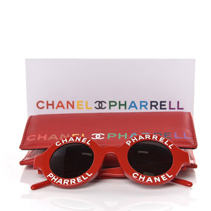 Chanel x Pharrell Williams Round 19mm Sunglasses Red 7 of 7