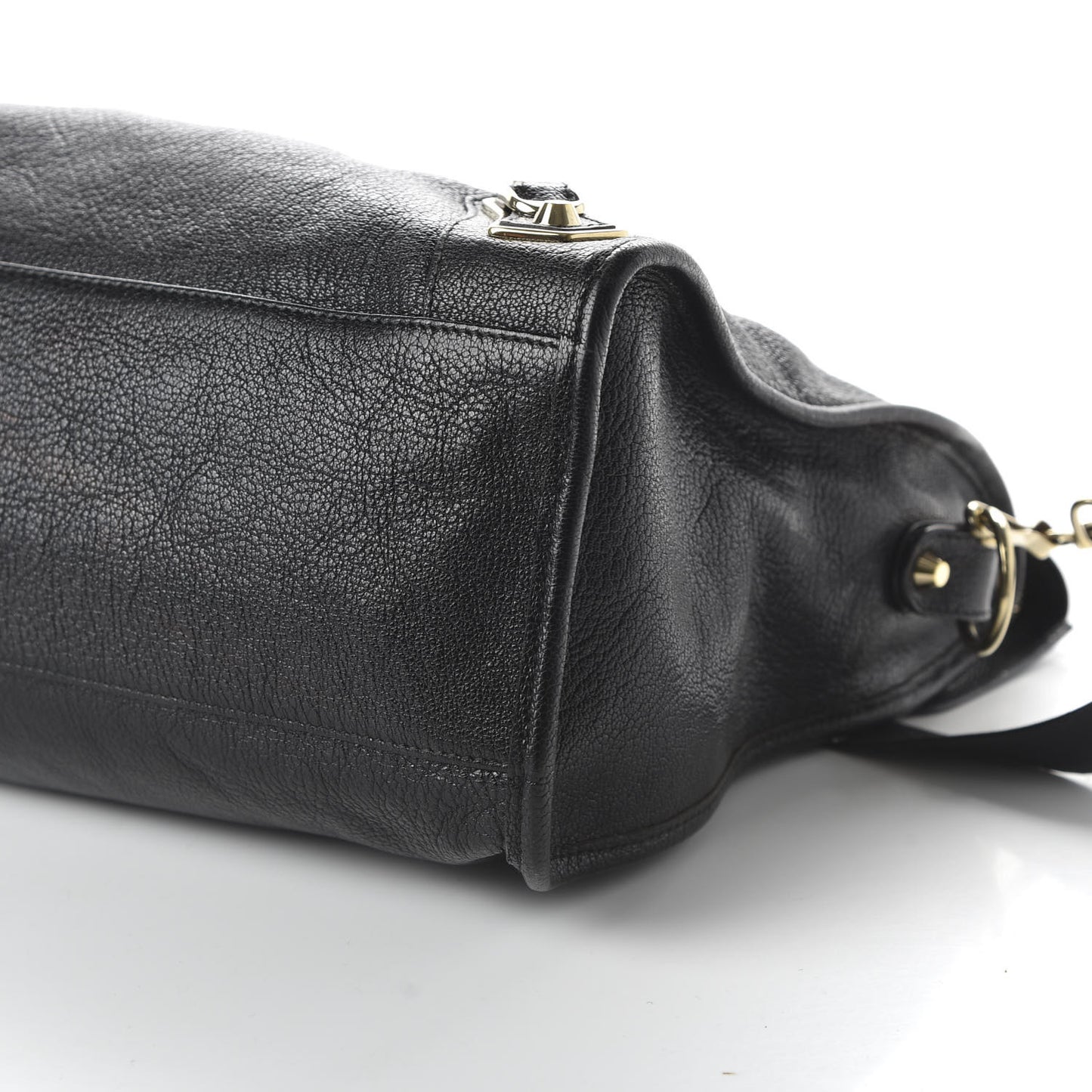 Chevre Gold Metallic Edge Hardware City Black