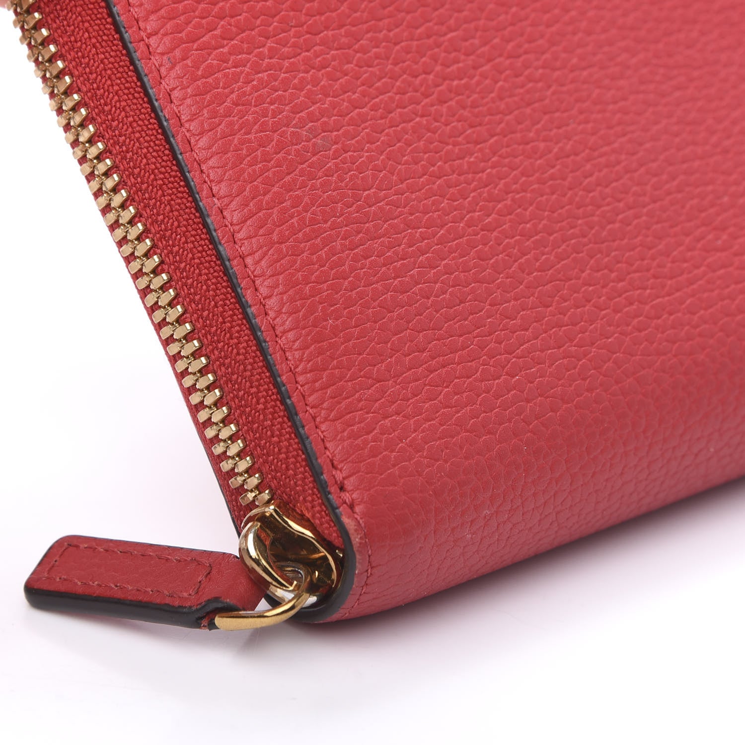 MCM Calfskin Fontanellas Park Avenue Milla Zip Around Wallet Ruby Red 8 of 10