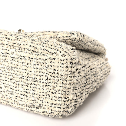 Chanel Tweed Quilted Medium Chanel 19 Flap Ecru Black 8 of 8