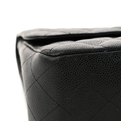 Chanel Caviar Quilted Jumbo Double Flap Black 17 of 17