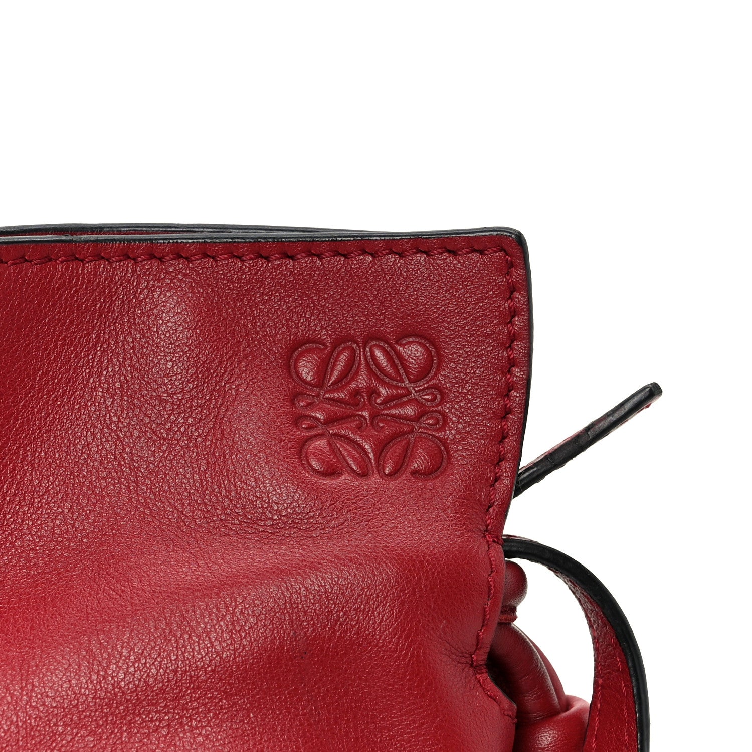 Loewe Calfskin Mini Flamenco Knot Bag Red 8 of 10