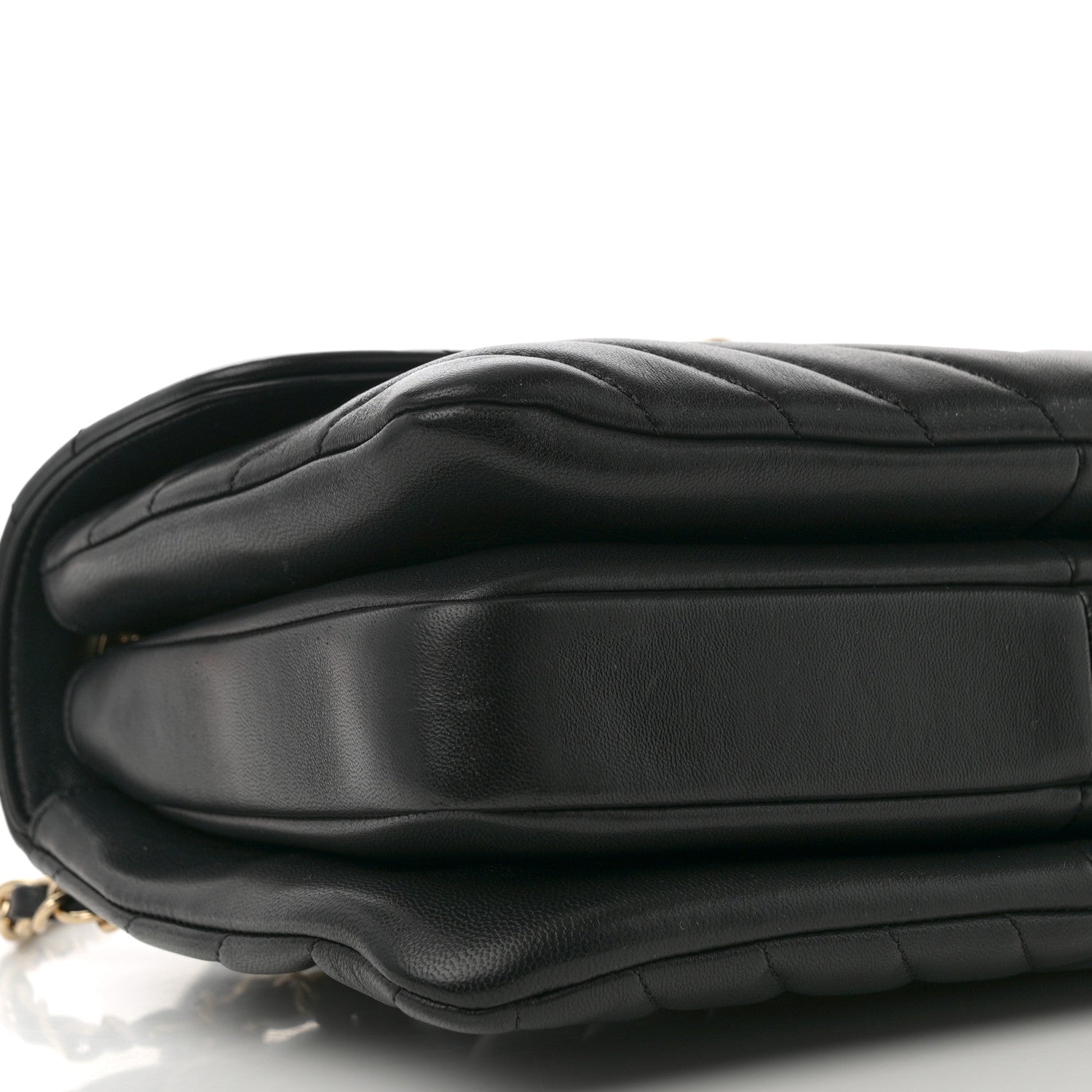 Chanel Lambskin Chevron Quilted Small Trendy CC Dual Handle Flap Bag Black 8 of 11