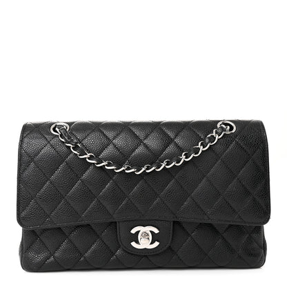 Chanel Caviar Quilted Medium Double Flap Black 1 of 13