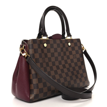 Louis Vuitton Damier Ebene Cuir Taurillon Brittany Bordeaux 3 of 10