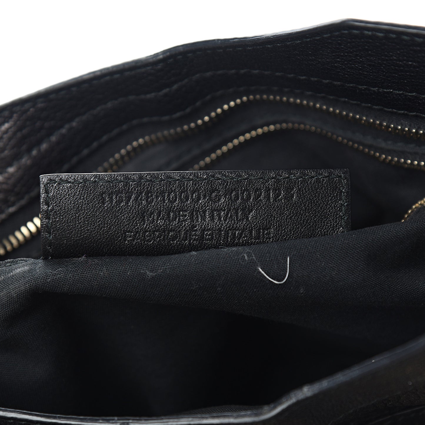 Chevre Gold Metallic Edge Hardware City Black