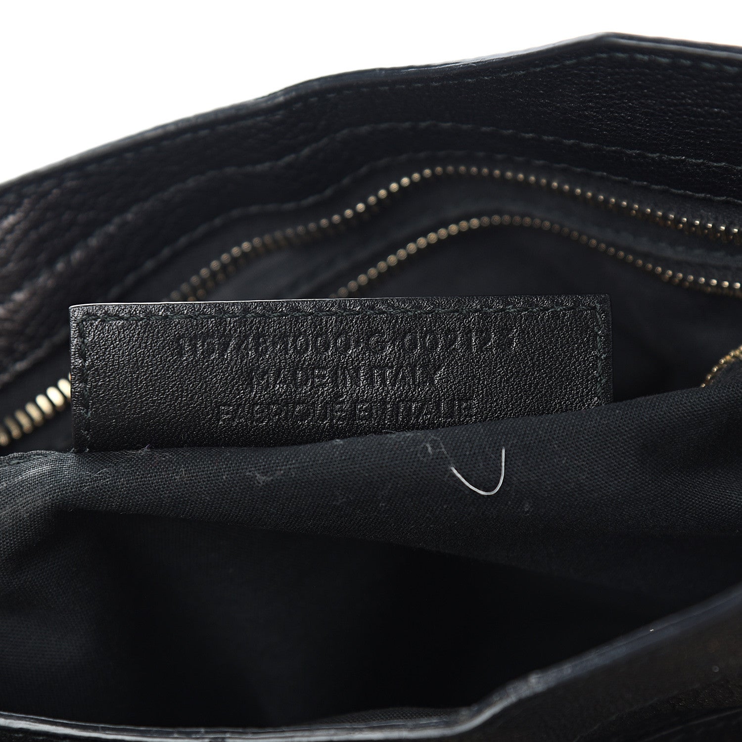 Balenciaga Chevre Gold Metallic Edge Hardware City Black 11 of 12
