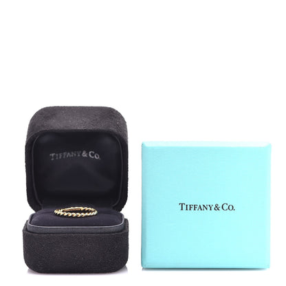 Tiffany 18K Yellow Gold Narrow Twist Ring 50 5.5 4 of 4