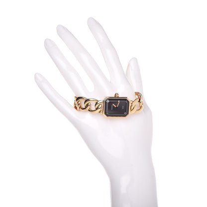Chanel 18K Yellow Gold 20mm Chain Premiere Quartz Watch M 2 of 6