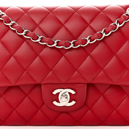Chanel Lambskin Quilted Medium Double Flap Red 8 of 11