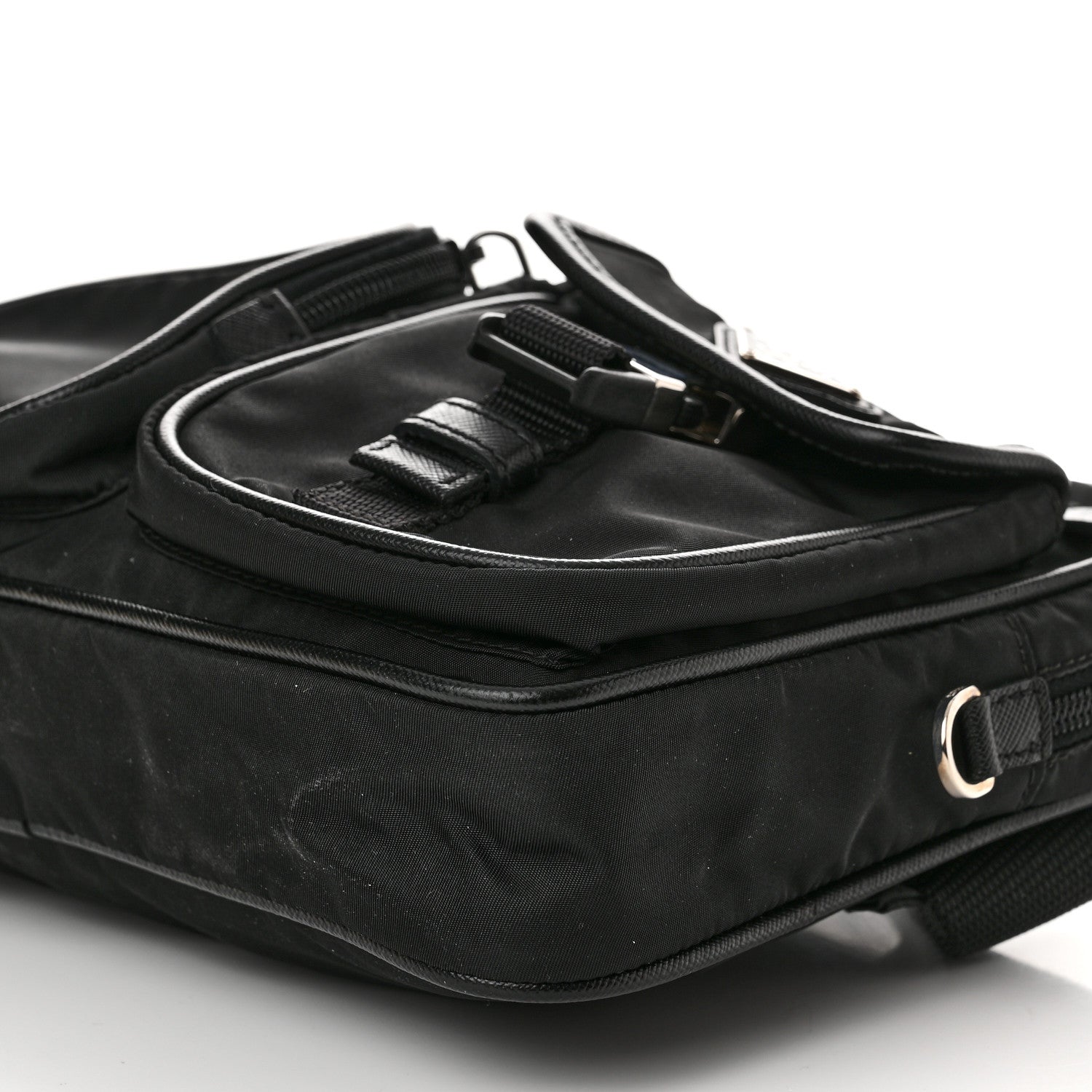 Prada Tessuto Nylon Multi Pocket Belt Bag Black 10 of 12