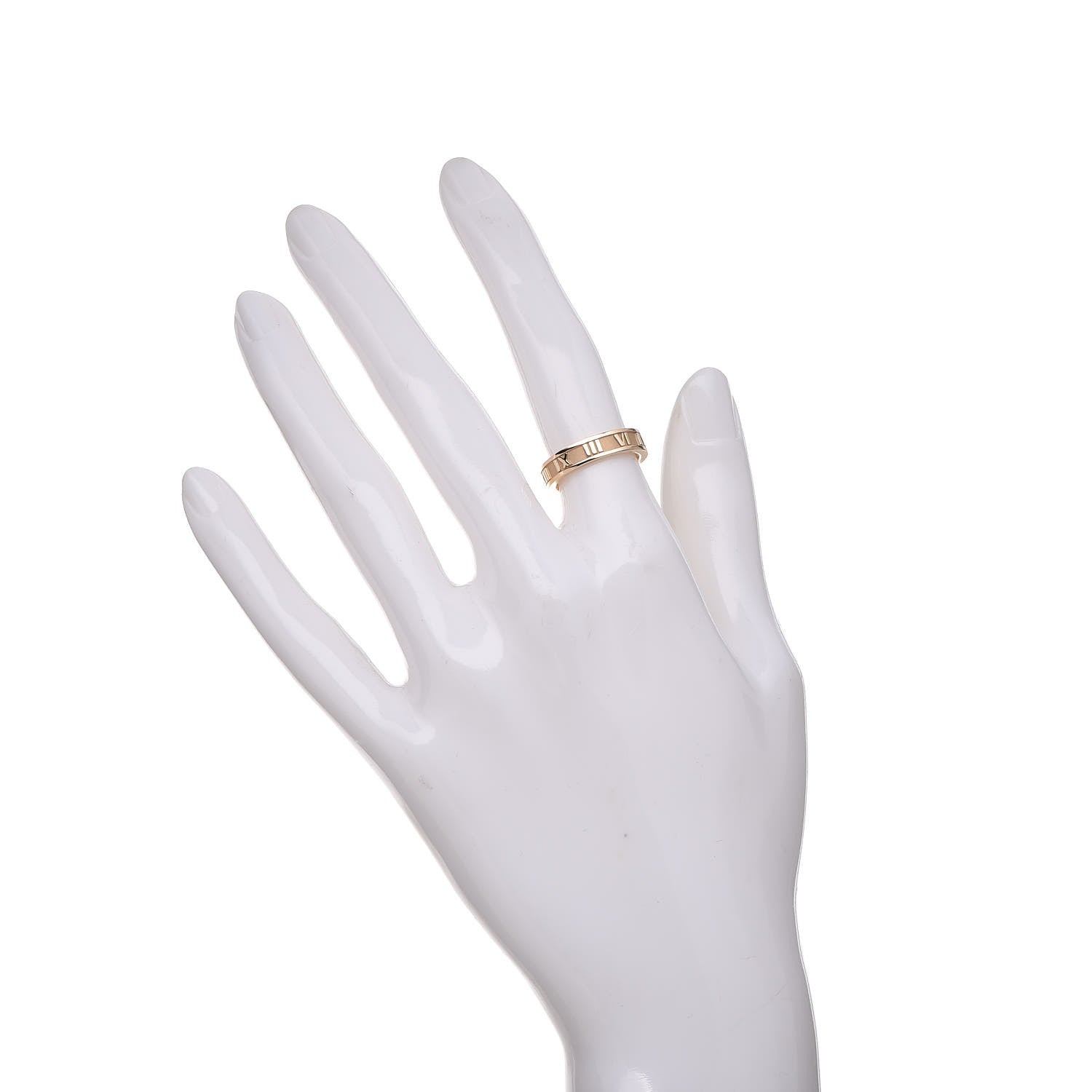 Tiffany 18K Yellow Gold Atlas Ring 49 5 2 of 7
