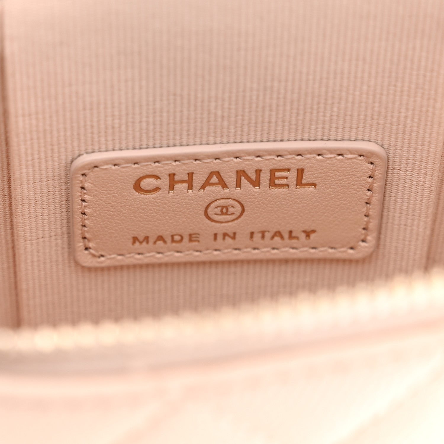 Chanel Caviar Quilted Phone Holder With Chain Light Pink 5 of 11