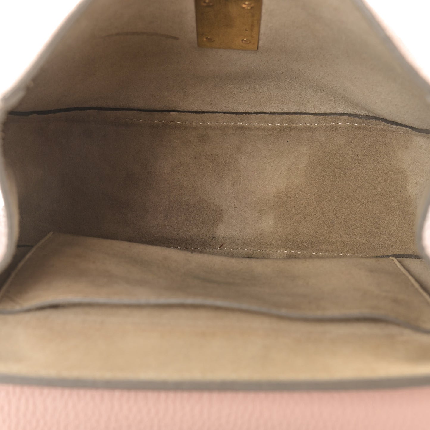Grained Lambskin Drew Shoulder Bag Cement Pink