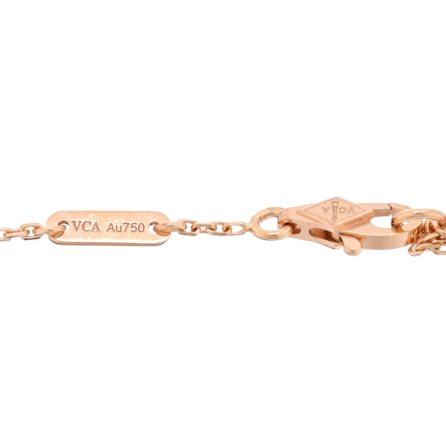 18K Rose Gold Carnelian Sweet Alhambra Heart Bracelet