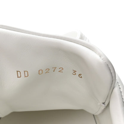 Louis Vuitton Calfskin Debossed Nylon Monogram Time Out Sneakers 36 White 8 of 9