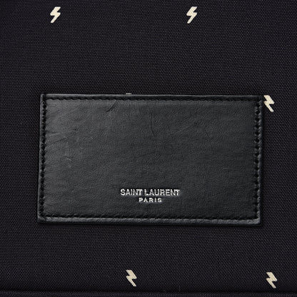 Saint Laurent Canvas Lightning Bolt City Backpack Navy 7 of 10