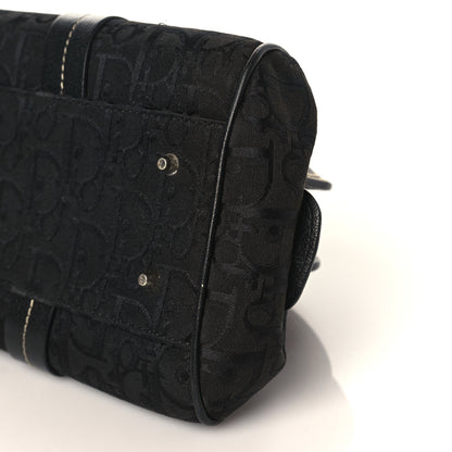 Christian Dior Monogram Vintage Flowers Frame Satchel Black 9 of 11