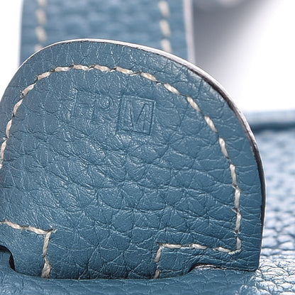 Hermes Taurillon Clemence Evelyne III GM Blue Jean 7 of 9