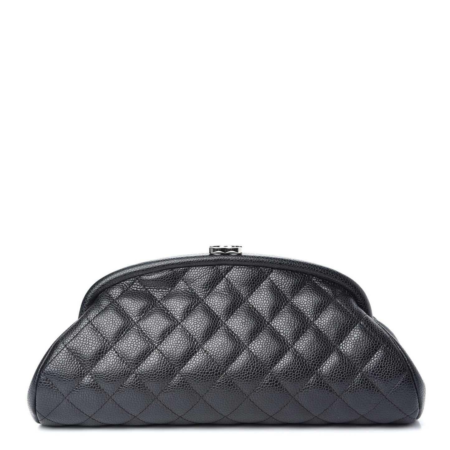 Caviar Quilted Timeless Clutch Black