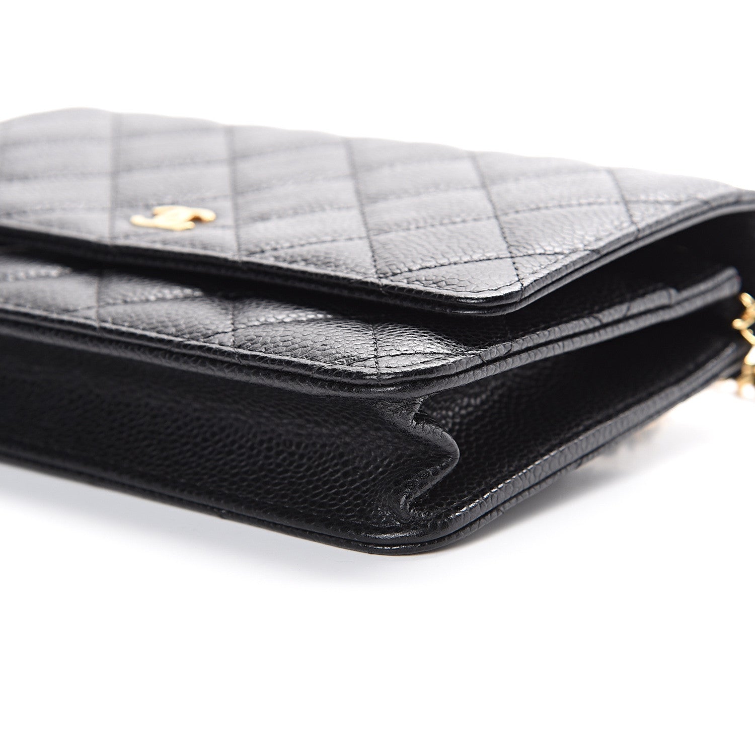 Chanel Caviar Quilted Wallet On Chain WOC Black 10 of 11