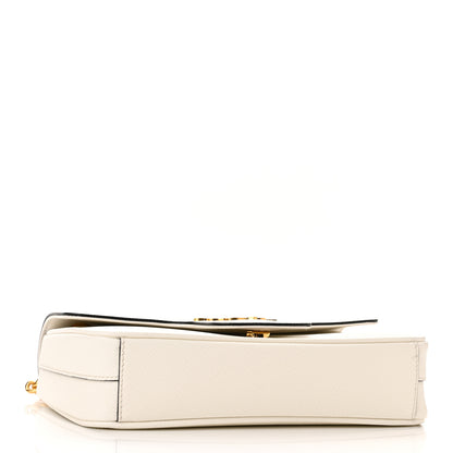 Prada Saffiano Flap Shoulder Bag Bianco 4 of 9