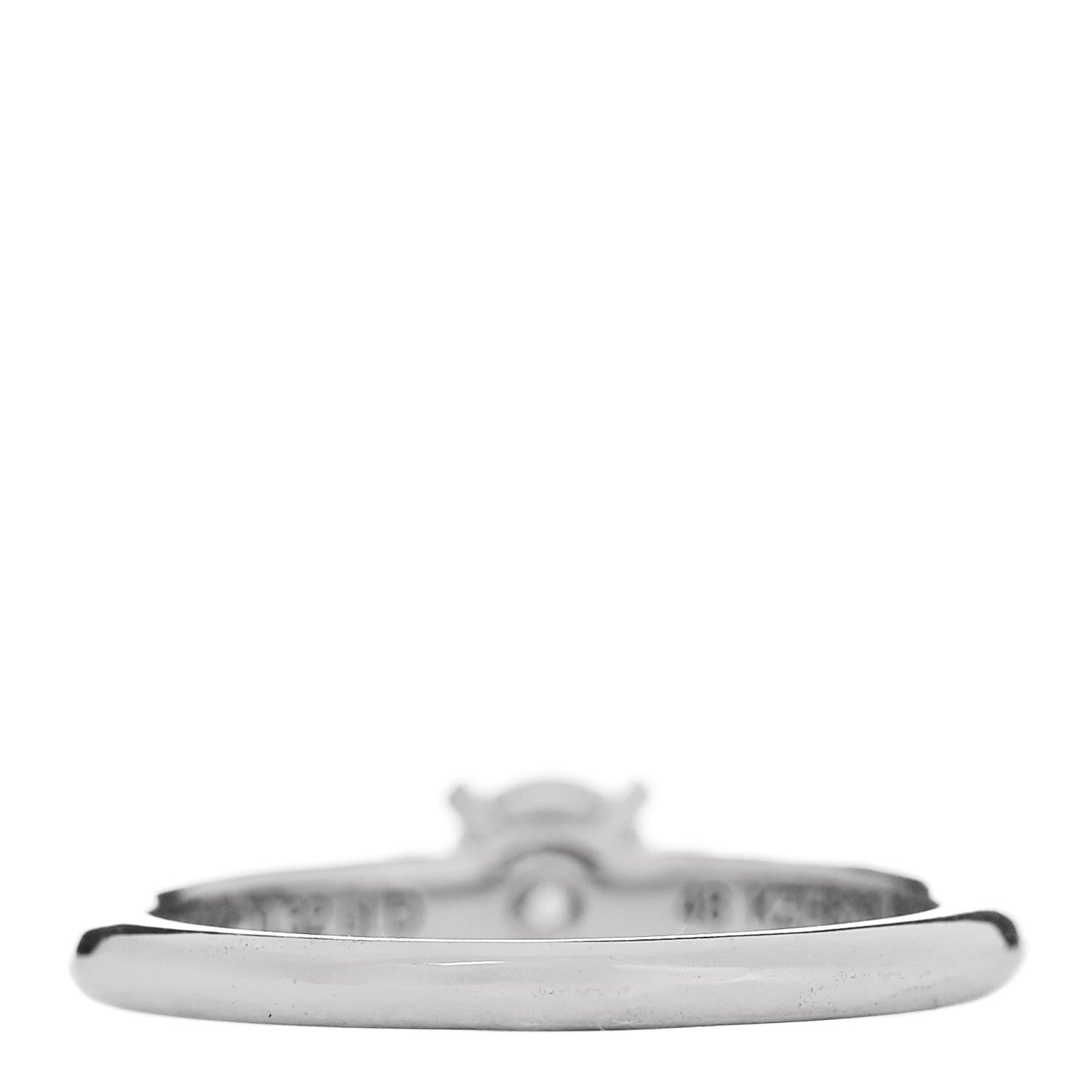 Cartier Platinum Diamond .32ct Solitaire Engagement Ring 48 4.5 4 of 7