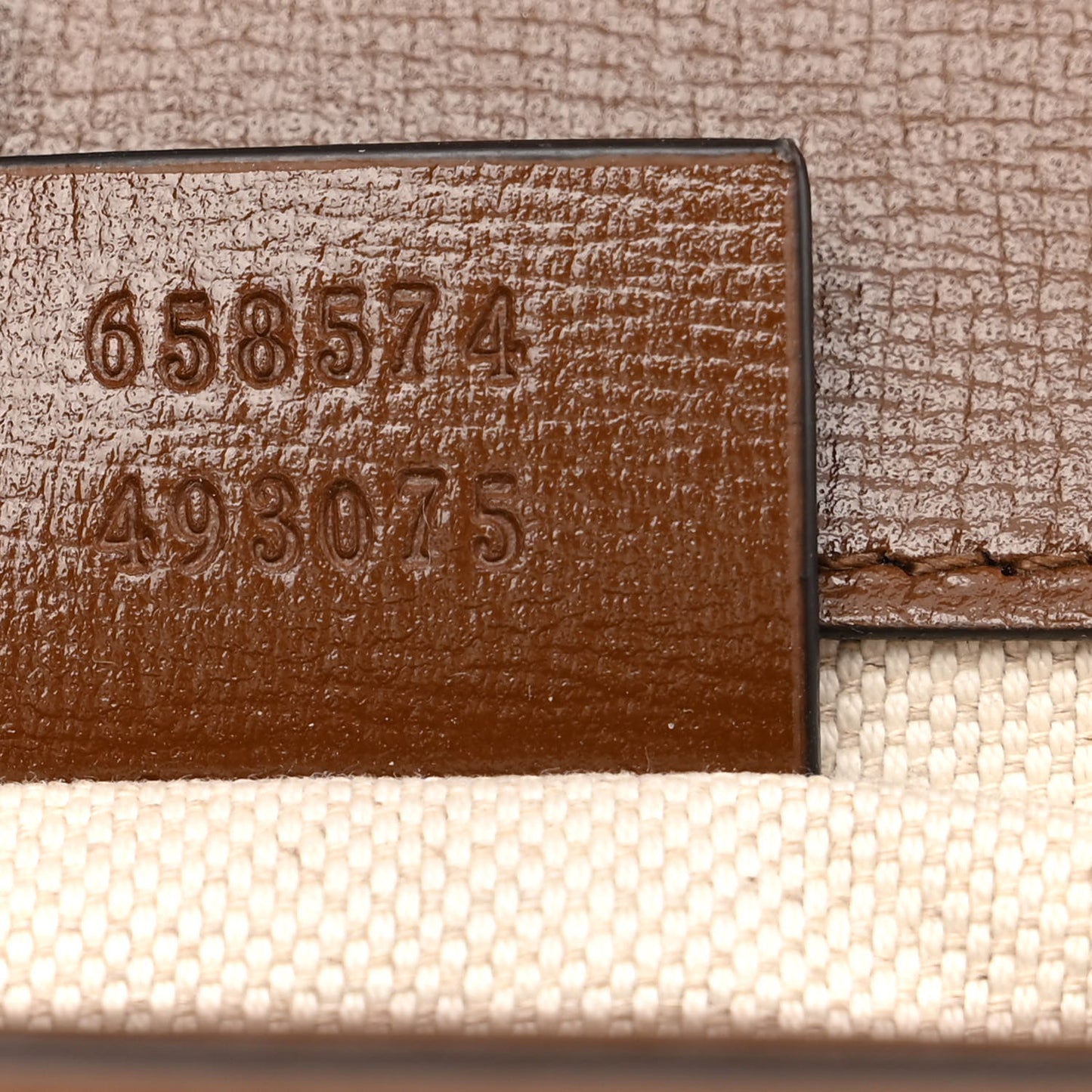 GG Supreme Monogram Web Mini Horsebit 1955 Shoulder Bag Beige Brown Sugar