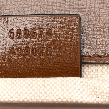 Gucci GG Supreme Monogram Web Mini Horsebit 1955 Shoulder Bag Beige Brown Sugar 7 of 10