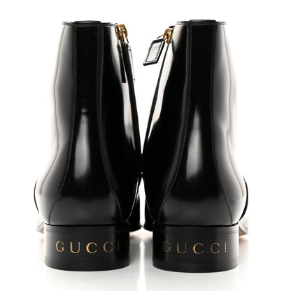 Gucci Cordovan Lux Mens Granada Kid Boots 9 Black 4 of 12